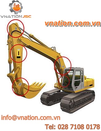 2-axis inclinometer / digital / agriculture / for the construction industry