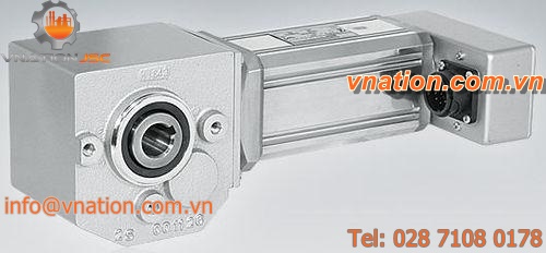 brushless electric gearmotor / DC / right-angle / hollow-shaft