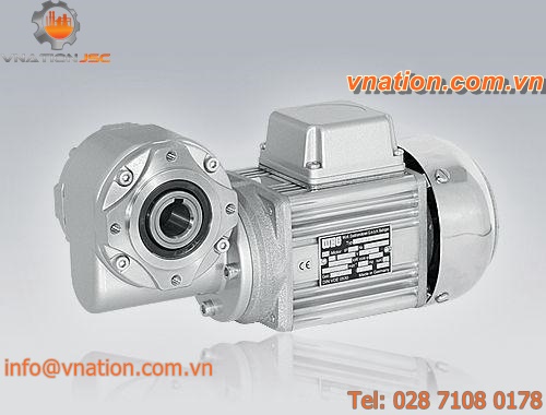 worm electric gearmotor / brushless / AC / hollow-shaft