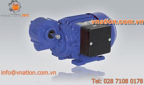 single-phase electric gearmotor / asynchronous / three-phase / orthogonal