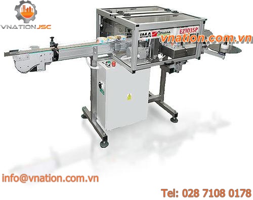 in-line labeler / for self-adhesive labels / automatic