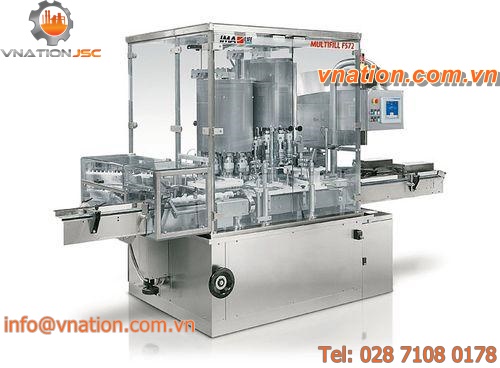 rotary filler and capper / for liquids / cosmetic cream