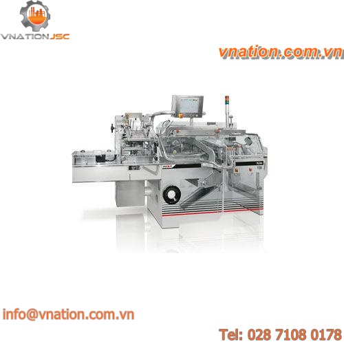 horizontal cartoner / automatic / intermittent-motion / for the pharmaceutical industry