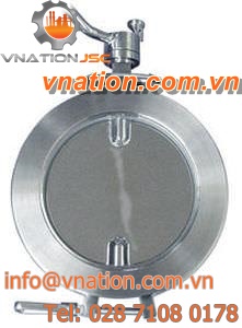 butterfly valve / for granulates / sanitary / powder