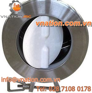 butterfly valve / lever / stainless steel