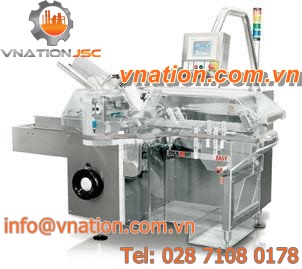 horizontal cartoner / semi-automatic / intermittent-motion / hand load