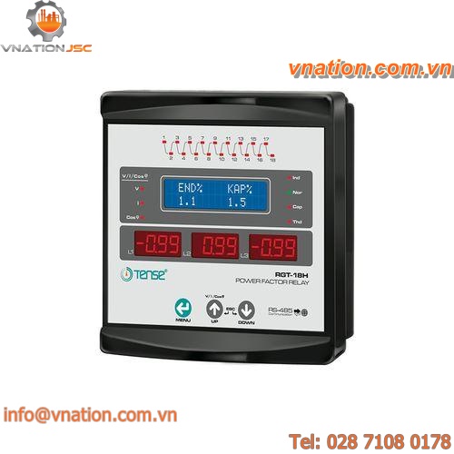 reactive power controller with built-in communication / three-phase / 18 levels