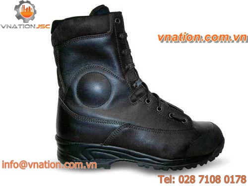 fire-retardant safety boot / in textile / leather