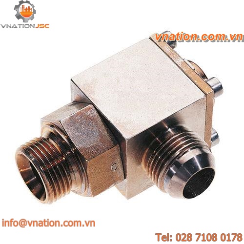 water rotary union / low-pressure / brass / stainless steel