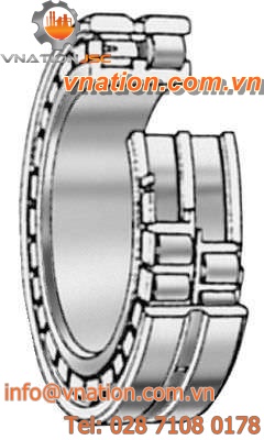 ball bearing / roller / double-row / steel