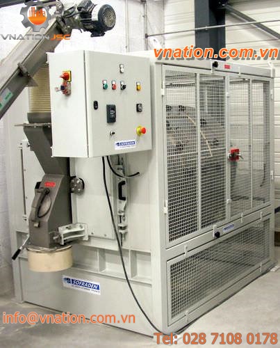 rotary mixer for drums / batch / for plastic pellets / horizontal