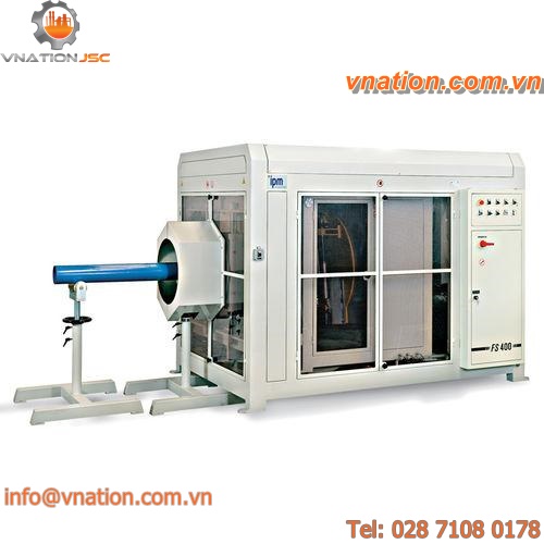 plastic pipe pipe threading machine / semi-automatic