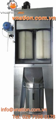 air filter / compressed air / cartridge / vertical