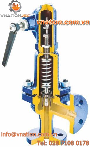 proportional safety valve / cast iron / flange
