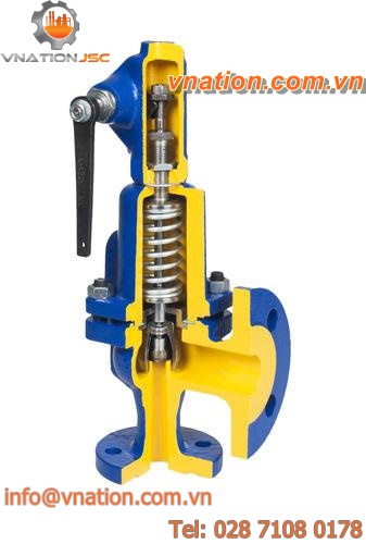 inert gase safety valve / for steam / water / cast iron