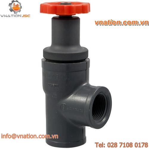 globe valve / manual / drain / for water