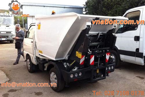 top-loader waste collection vehicle