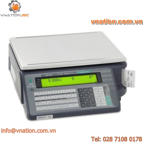 bench scales / with LCD display / piece counting function / with printer