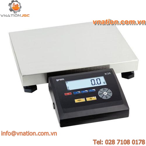 precision balance / with LCD display / stainless steel pan