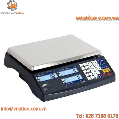 bench scales / with LCD display / piece counting function / battery-powered