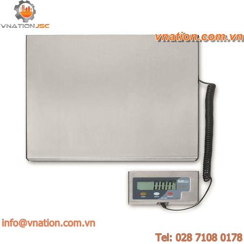 platform scales / with separate indicator / stainless steel pan / single-cell