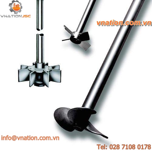mixer impeller / 4-blade / helical ribbon / anchor type