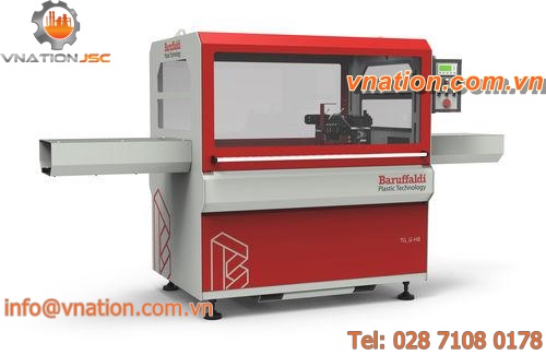 guillotine shear / hot / pneumatic / for plastic profiles