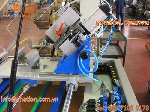 PLC-controlled drilling machine / vertical / for profiles