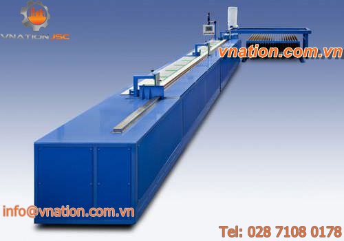 PVC cutting machine / for aluminum / for extrusion lines / for roller shutter profiles