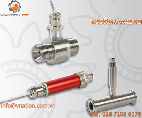 turbine flow meter / for water / insertion / aluminum