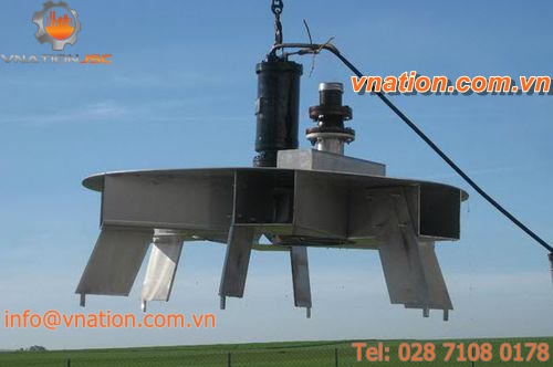 immersed aerator-mixer / for wastewater treatment