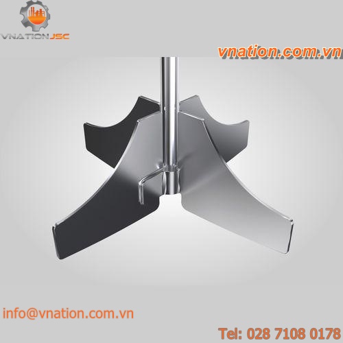 mixer impeller / 4-blade / circular-flow
