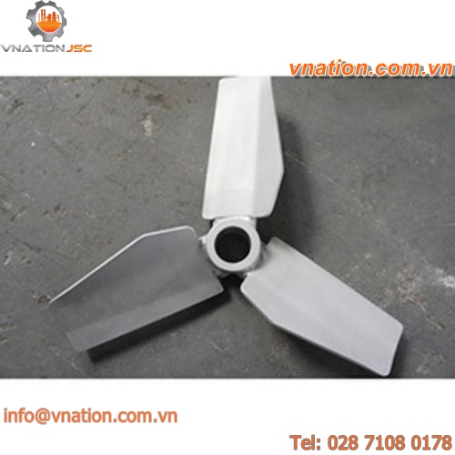 mixer impeller / 3-blade / circular-flow