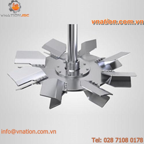 mixer impeller / Rushton turbine / radial-flow
