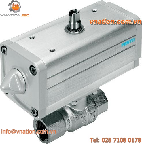 pneumatic ball valve actuator unit / double-acting