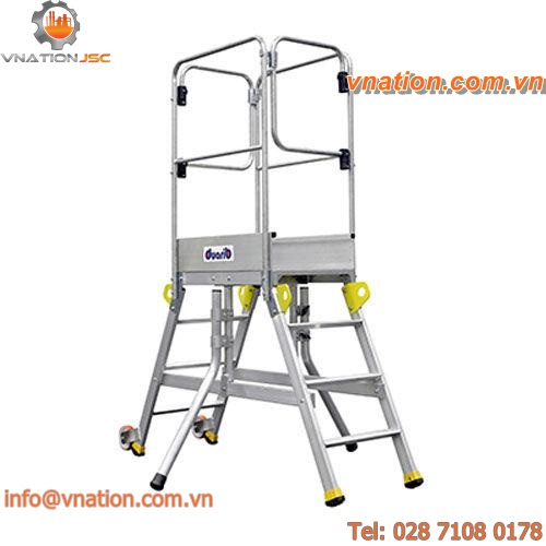 mobile ladder / platform / aluminum / for formwork