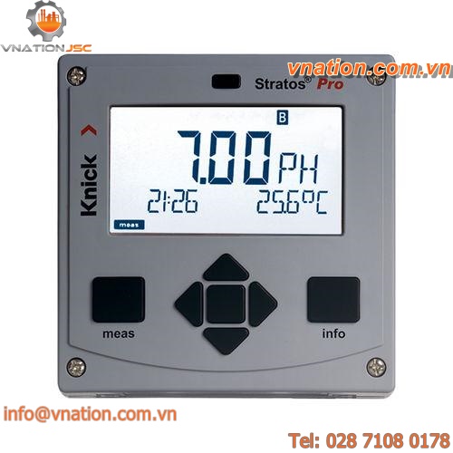 fixed pH meter / process / redox indicator / with conductivity meter
