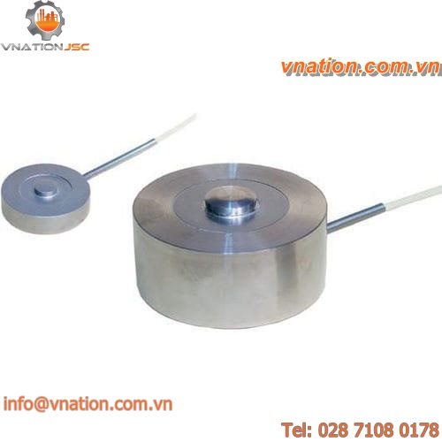 compression load cell / button type / stainless steel / small