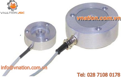 tension/compression load cell / button type / aluminum / compact