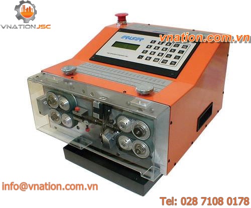 cable cutting and stripping machine / blade / programmable