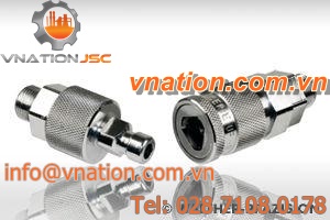 push-to-connect quick coupling / union / security / stainless steel