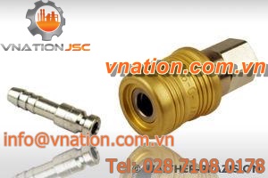 security quick coupling / pneumatic / for compressed air