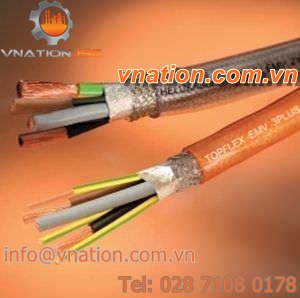 control cable / multi-conductor / insulated / for servo motors