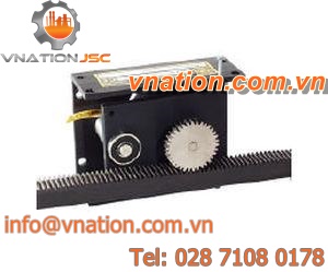 incremental linear encoder / rack-and-pinion