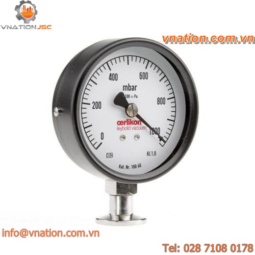 vacuum gauge / Bourdon tube / analog