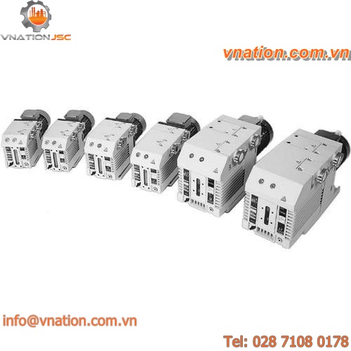 rotary vane vacuum pump / lubricated / two-stage / industrial