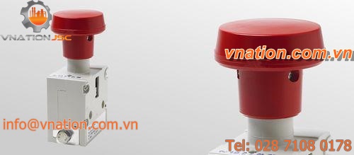 snap-action push-button switch / emergency stop / single-pole / on/off