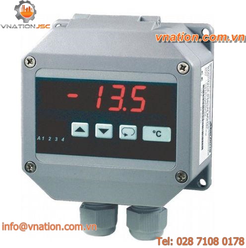 analog temperature indicator / 4-20 mA / Pt1000 / with alarm