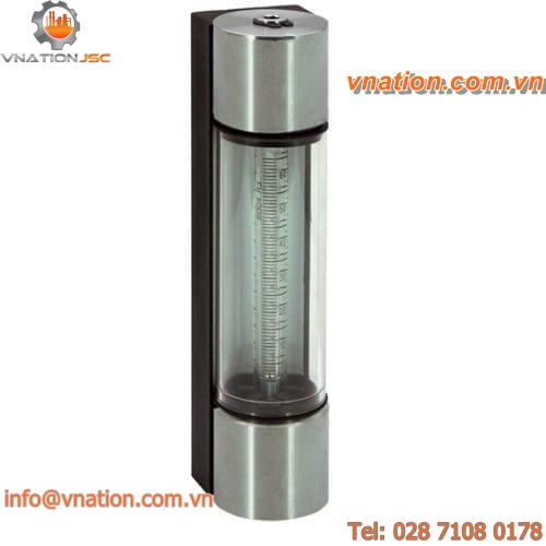 variable-area flow meter / glass tube / for gas / for water