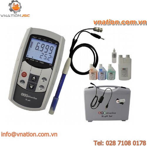 temperature measuring device / relative humidity / pH / portable